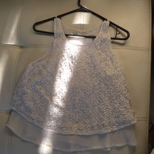 Abercrombie kids white blouse